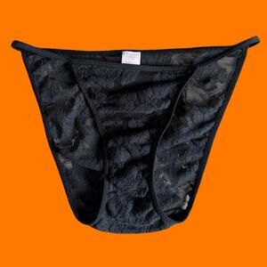 00's vintage floral lace string bikini y2k lingerie SMALL victoria's secret